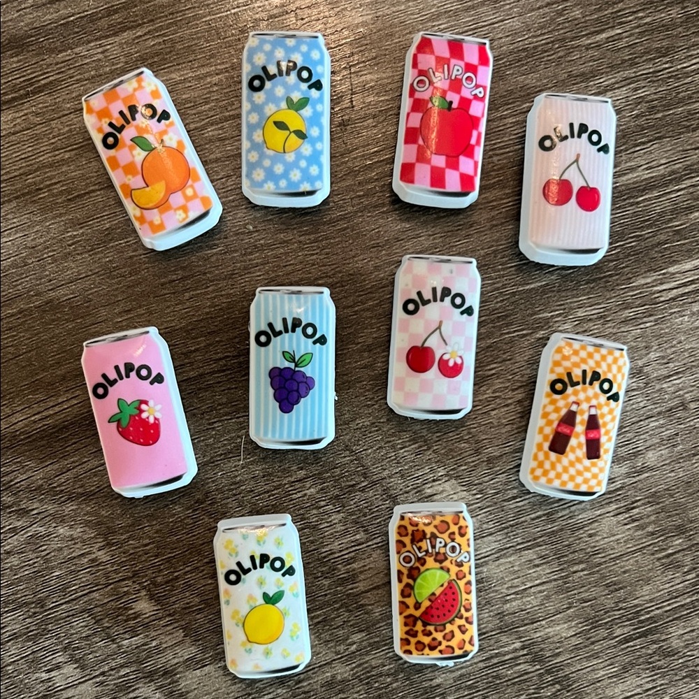 Jibbitz. New OLIPOP for Crocs & similar. Super cute. Set of 10.